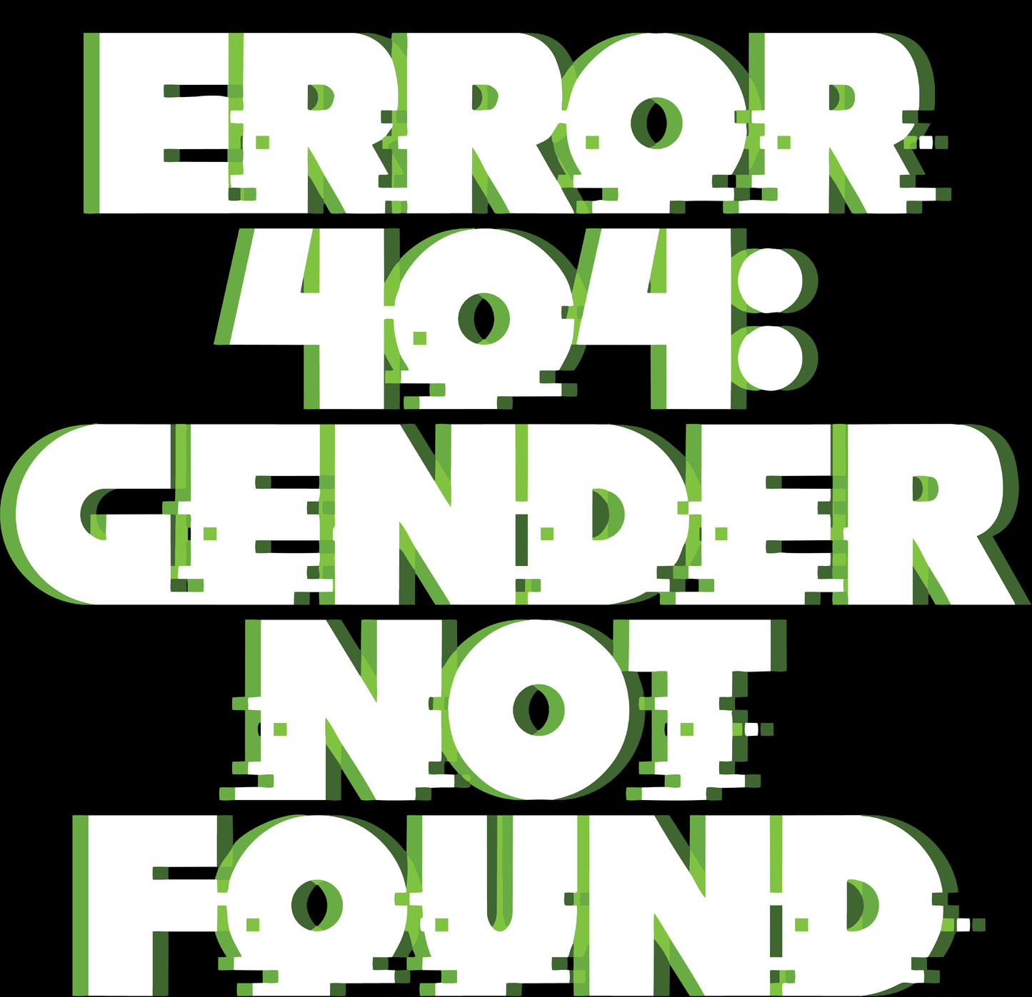 Error 404 Gender Not Found